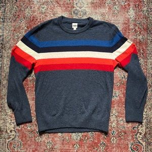 Gap Merino Wool Striped Crewneck Sweater M